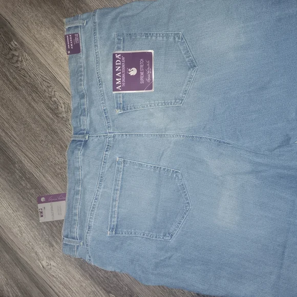 Gloria Vanderbilt Blue Relaxed Jeans Classic Style - Picture 6 of 7